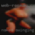 Naked swinging couple